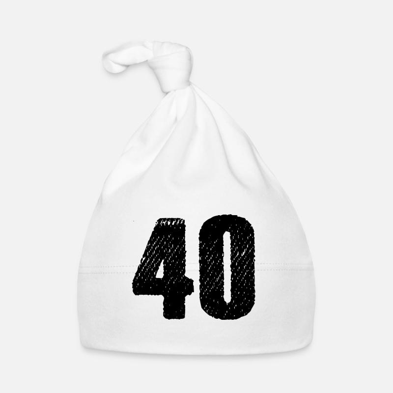 40 Zahl Trikot Baby Bio-Mütze