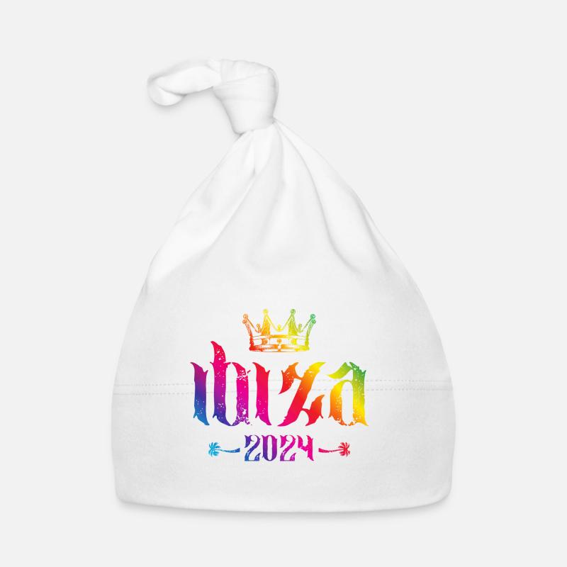 Ibiza 2024 Krone Bunt Baby Bio-Mütze
