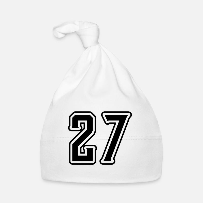 Symbole numérique 27 Bonnet bio Bébé