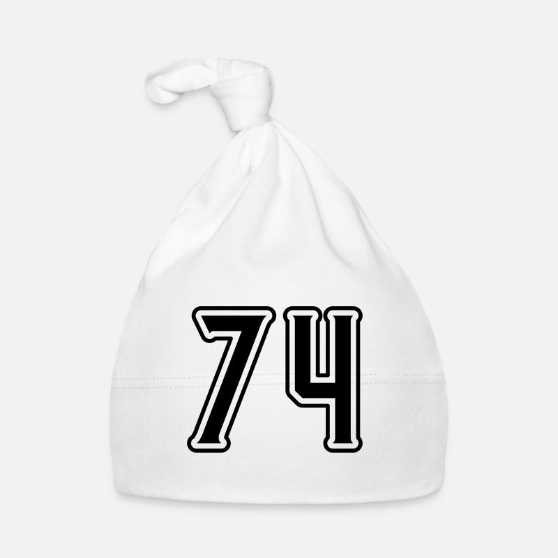 Symbole numérique 74 Bonnet bio Bébé