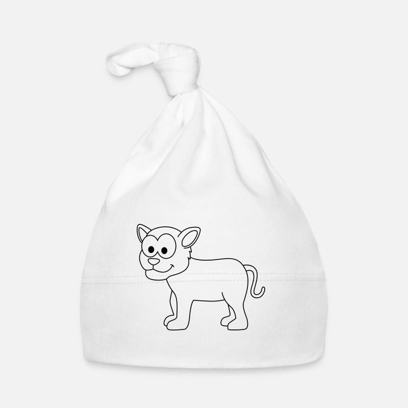Panther Comic Animal Organic Baby Cap