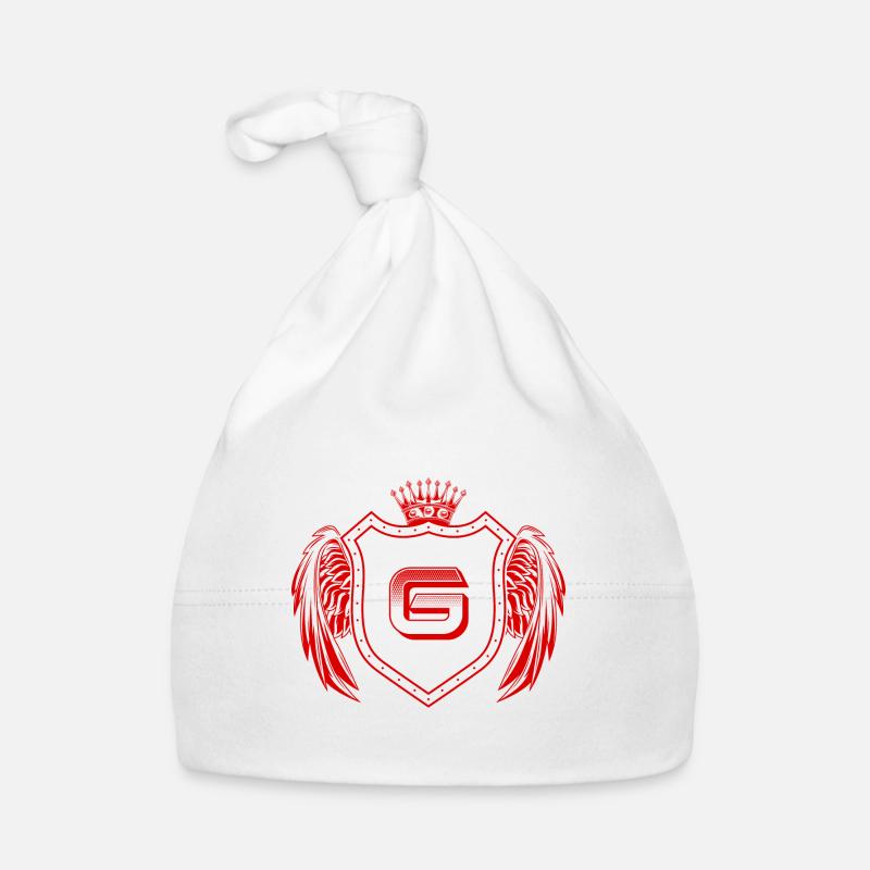 G Buchstabe Wappen Baby Bio-Mütze