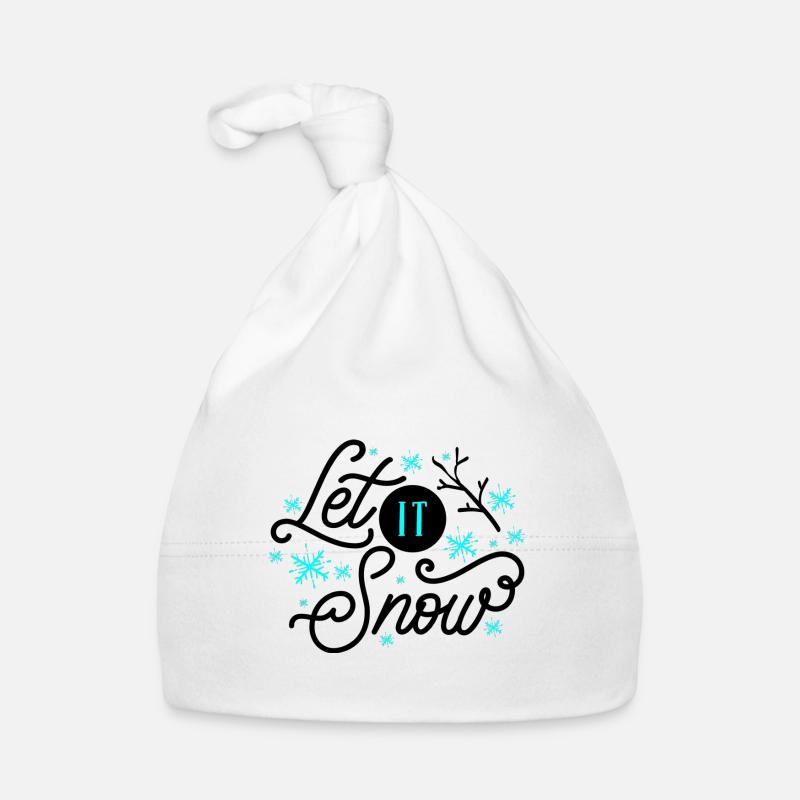 Let it Snow Organic Baby Cap