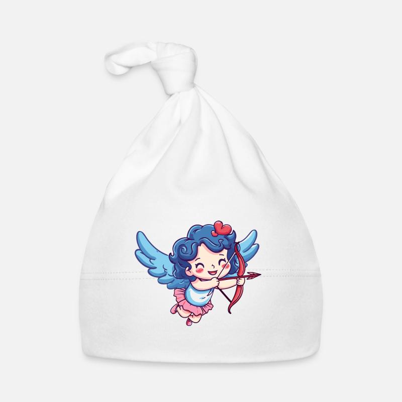 Ange arc et flèche Cupidon Saint-Valentin Bonnet bio Bébé