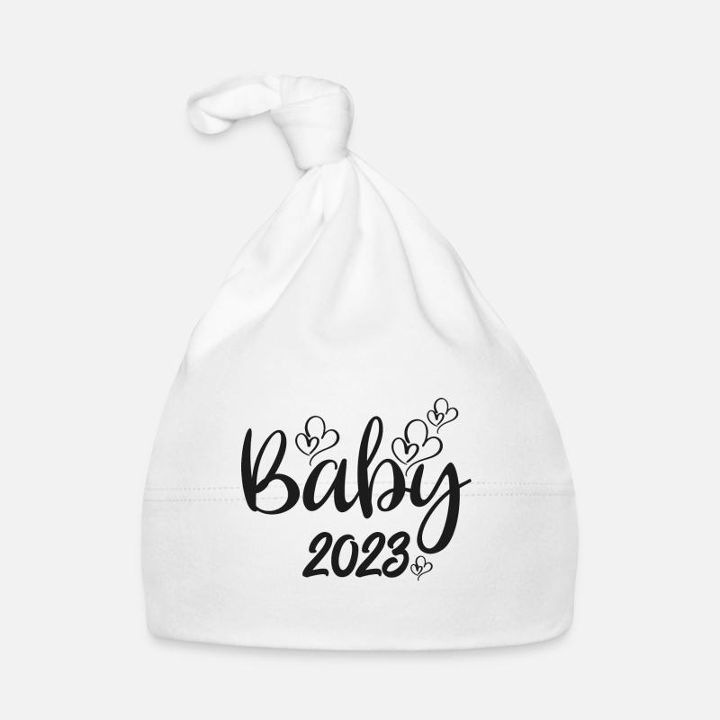 Bébé 2023 Grossesse Annonce Naissance bébé Bonnet bio Bébé