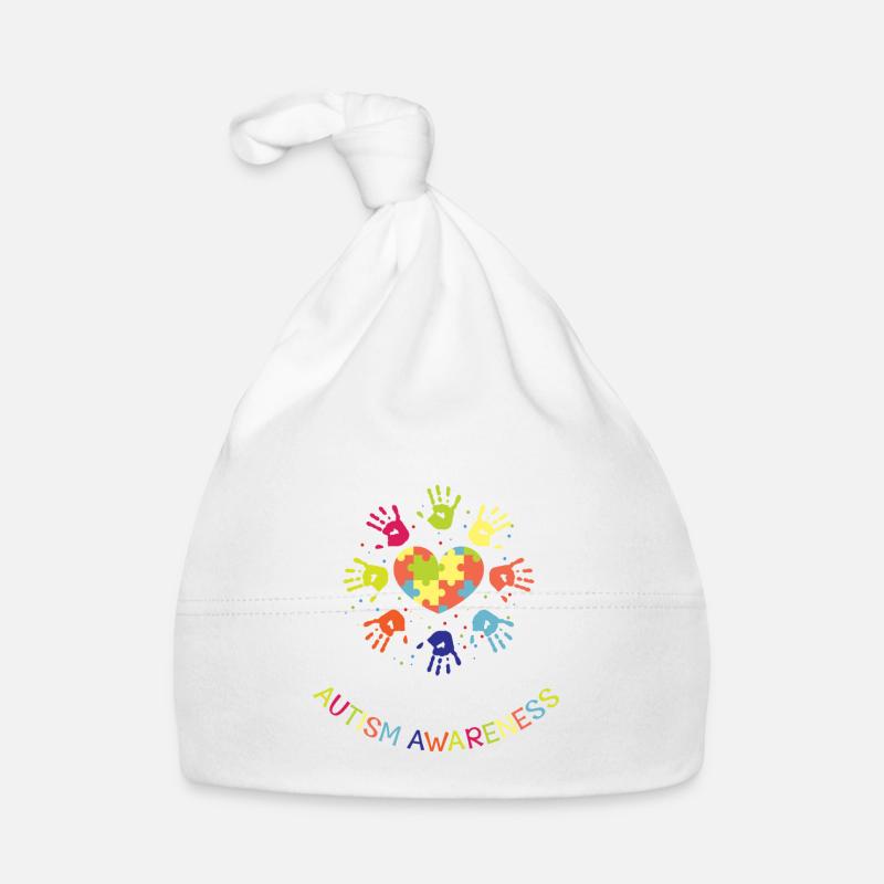 It's ok to be different - Autism Awareness - Baby Bio-Mütze - Weiß
