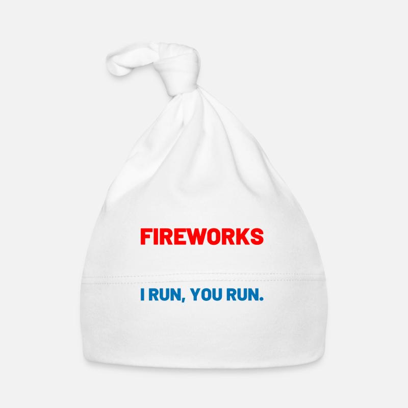 Directeur des feux d'artifice - Bonnet bio Bébé - blanc