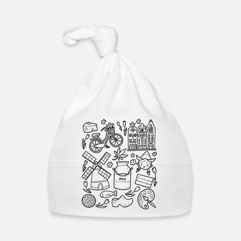 Holland Netherlands Amsterdam Organic Baby Cap