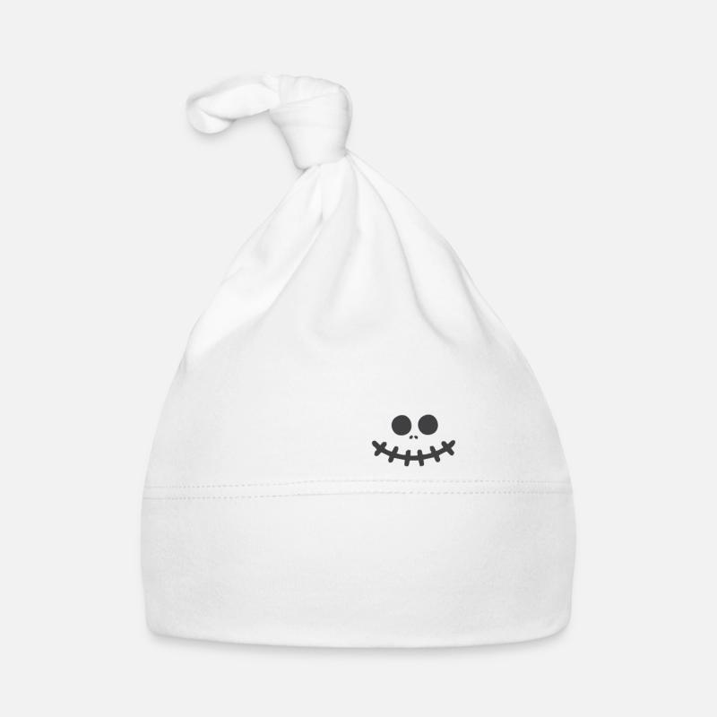 Grinning face Organic Baby Cap