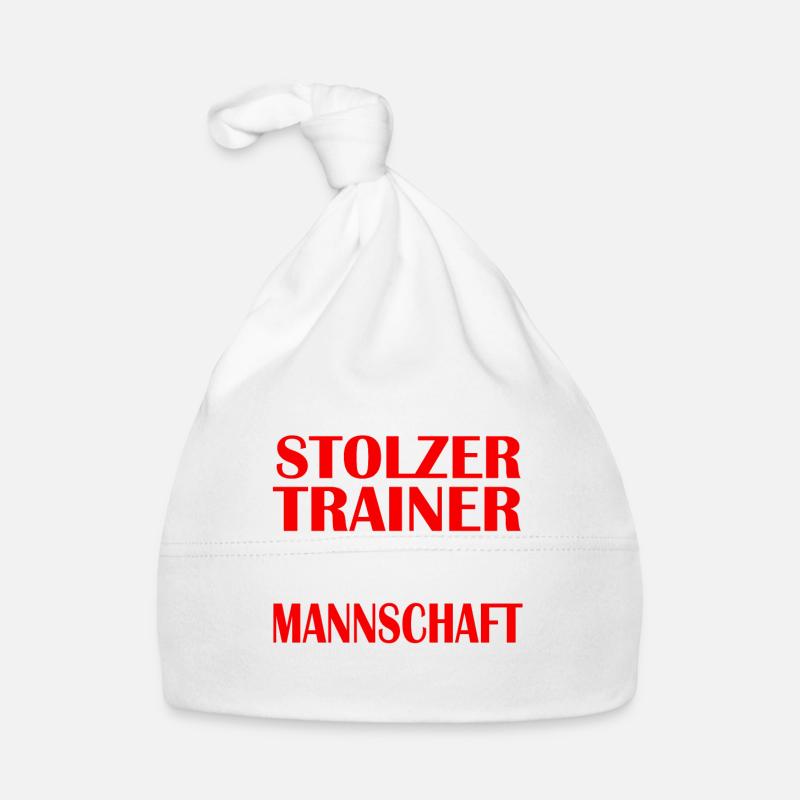 Trainer Coach Spruch Mannschaft Sportlehrer Baby Bio-Mütze