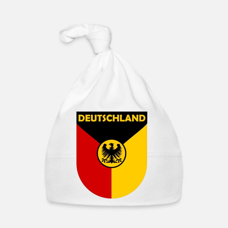 L’aigle allemand - Bonnet bio Bébé - blanc
