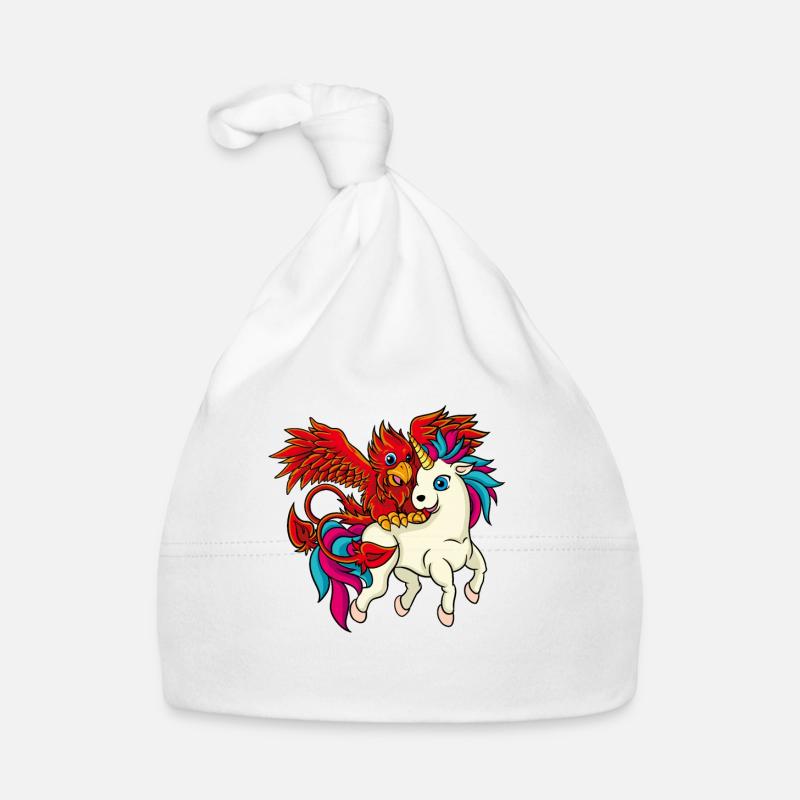 Les meilleurs amis - Licorne et Phoenix Bonnet bio Bébé