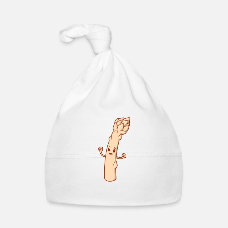 Comic Spargel Baby Bio-Mütze