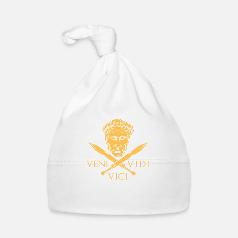 Caesar und Schwerter - Veni Vidi Vici Baby Bio-Mütze
