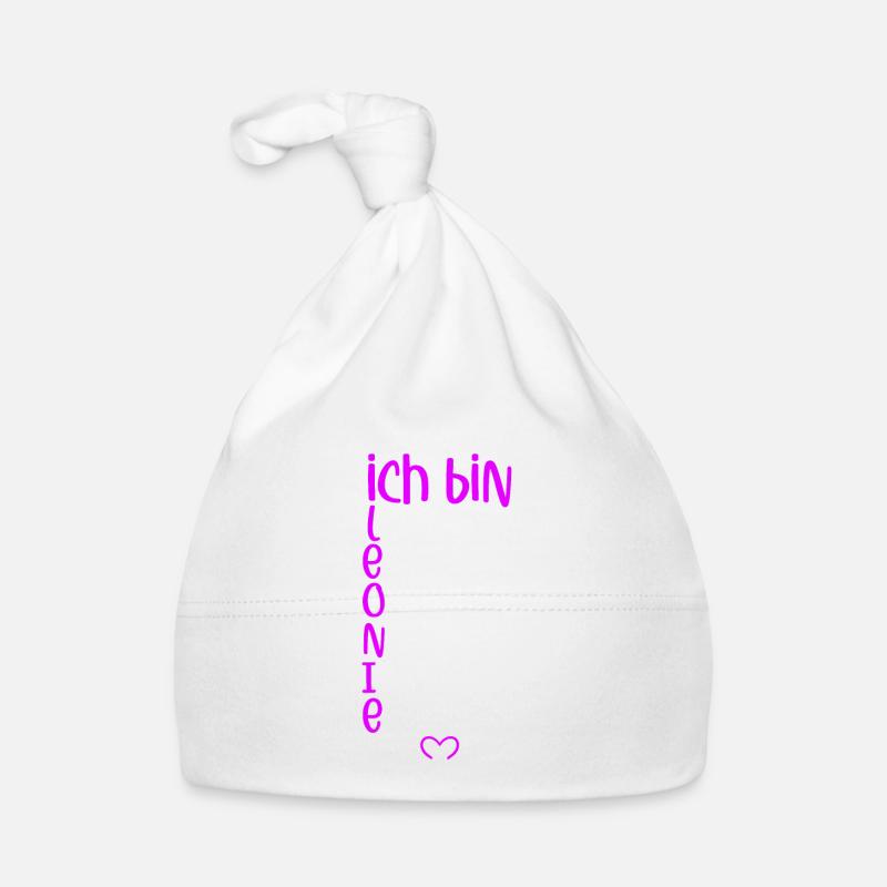 Für den besten Menschen - Ich bin Leonie Baby Bio-Mütze