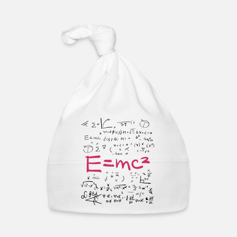Physics and Math Formulas EMC2 Organic Baby Cap