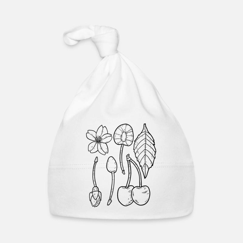 Cherries Organic Baby Cap