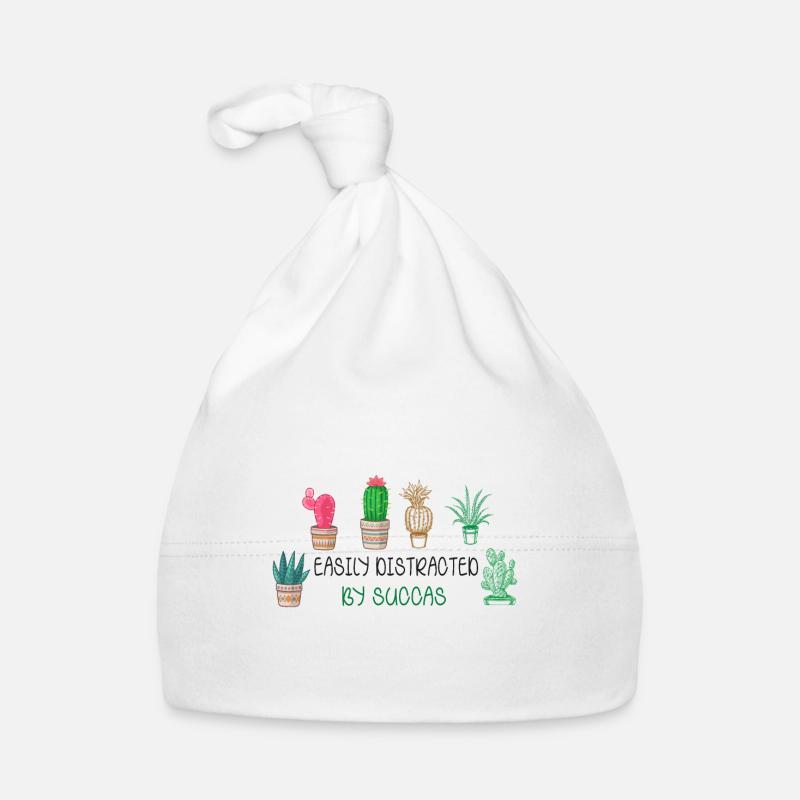 Easily distracted by succulent plant hobby Organic Baby Cap