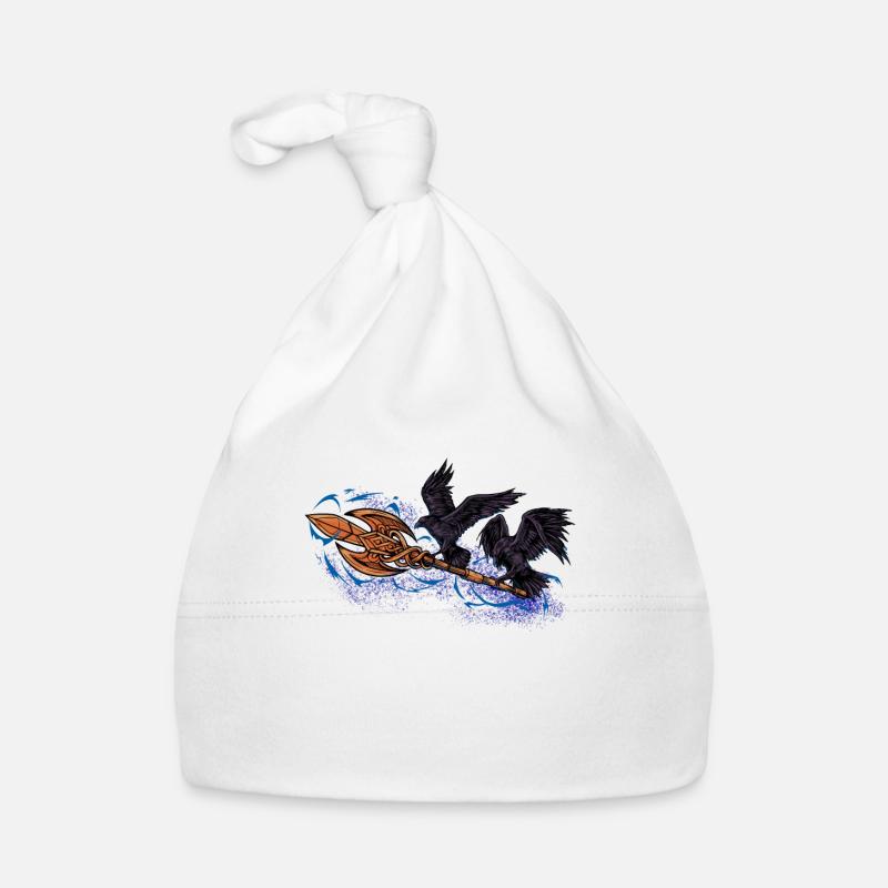 Odin’s Ravens avec Spear Gungnir - Hugin et Munin Bonnet bio Bébé