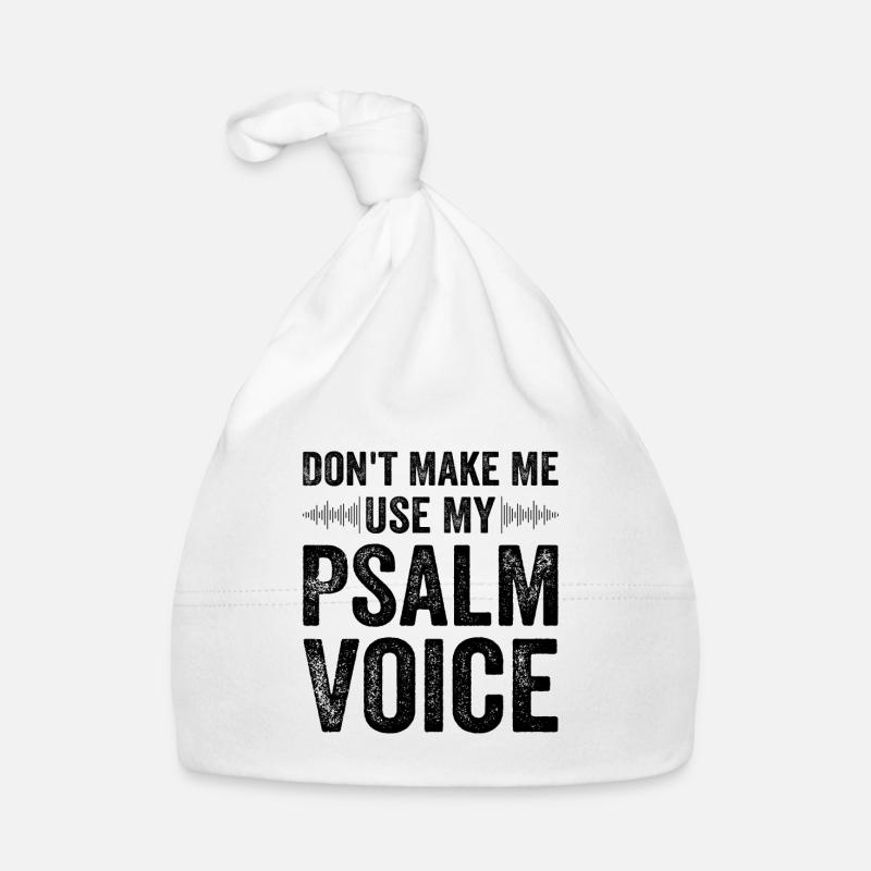 Ne me forcez pas à dire mon psaume Bonnet bio Bébé