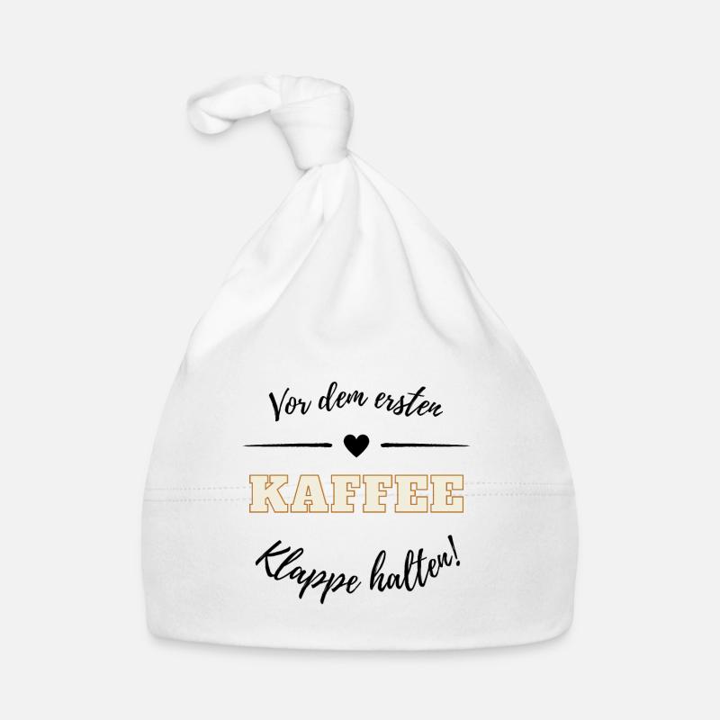 Vor dem ersten Kaffee - Klappe halten! Baby Bio-Mütze
