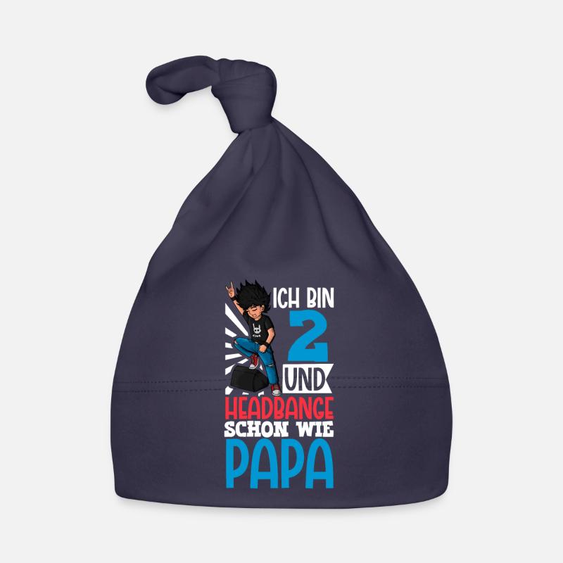 Ich bin 2 - Jungen Rocker Baby Bio-Mütze