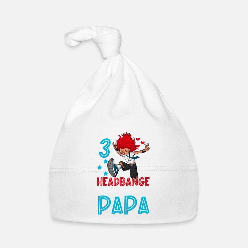 Ich bin 3 - Mädchen Rocker Baby Bio-Mütze