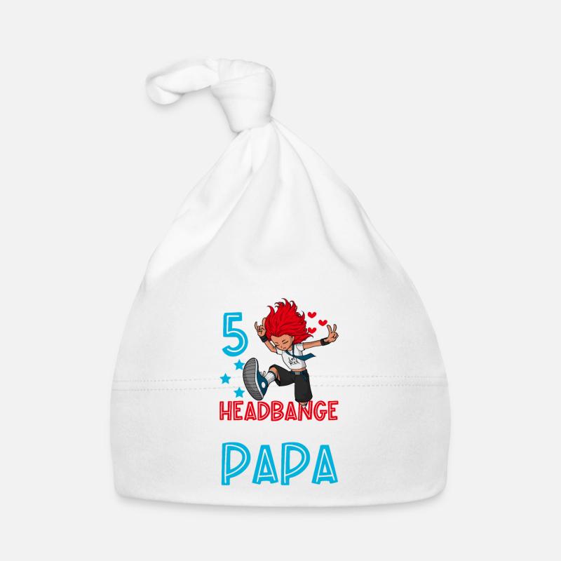 Ich bin 5 - Mädchen Rocker Baby Bio-Mütze