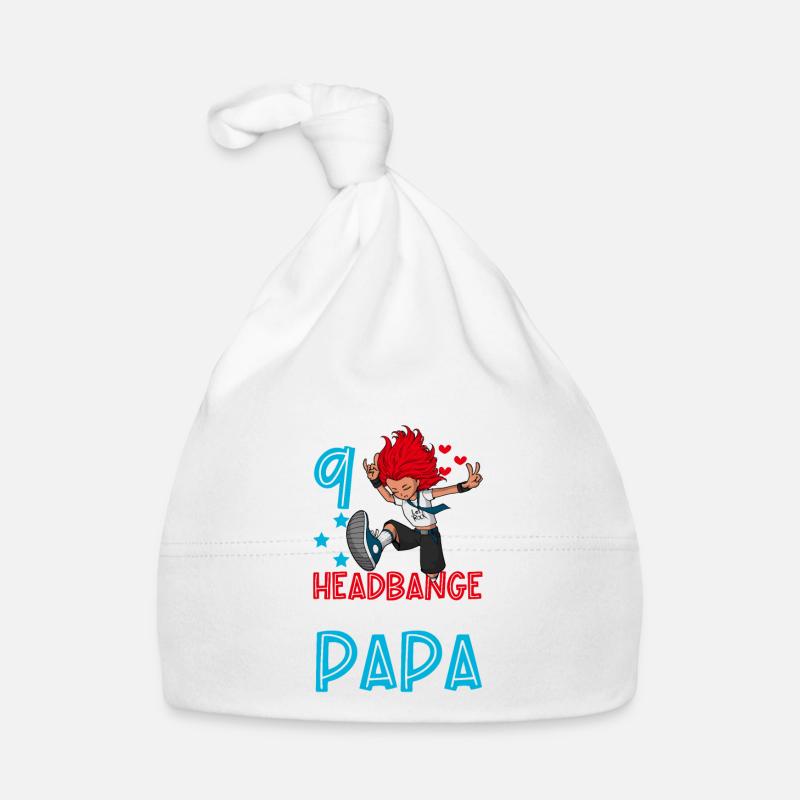 Ich bin 9 - Mädchen Rocker Baby Bio-Mütze