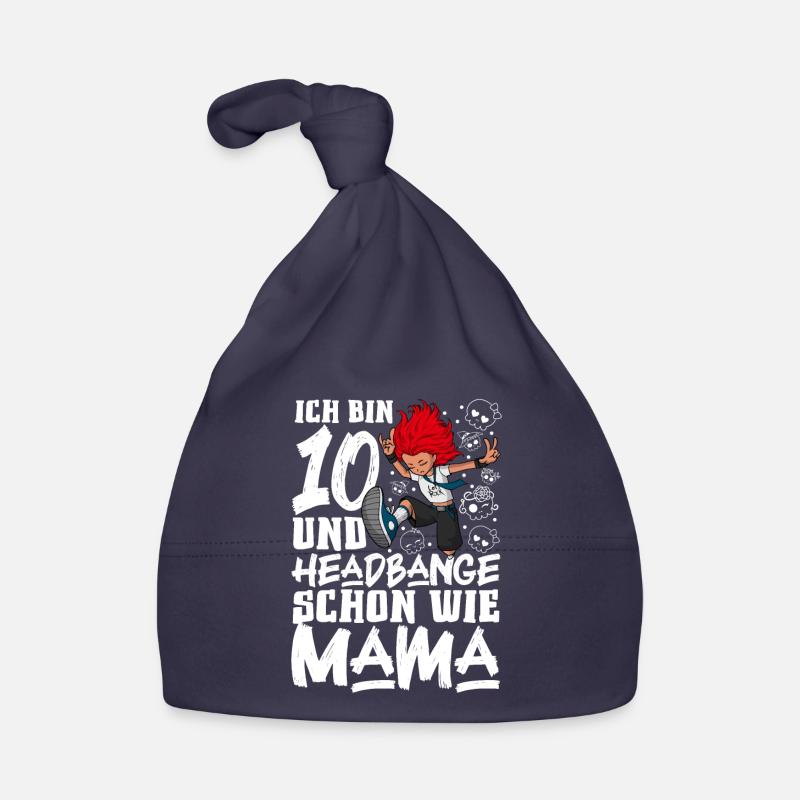 Ich bin 10 - Mädchen Rocker Baby Bio-Mütze