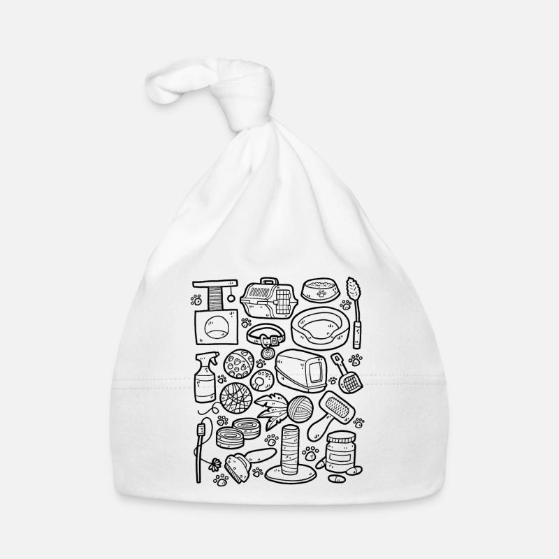 Cat Doodles - Cat Care - Cat Owners Organic Baby Cap