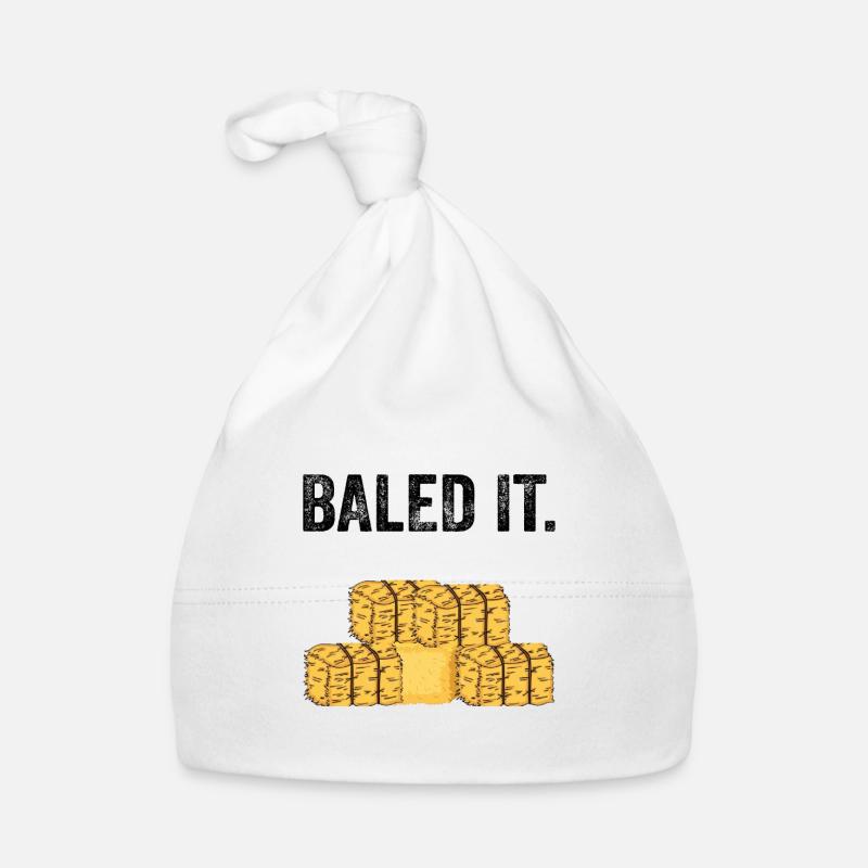 Baled It Farm Lebendiger Mais Lebensmittel Baby Bio-Mütze