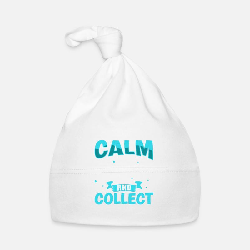 Keep Calm and Collect a Seashell - Muschelsammler Baby Bio-Mütze
