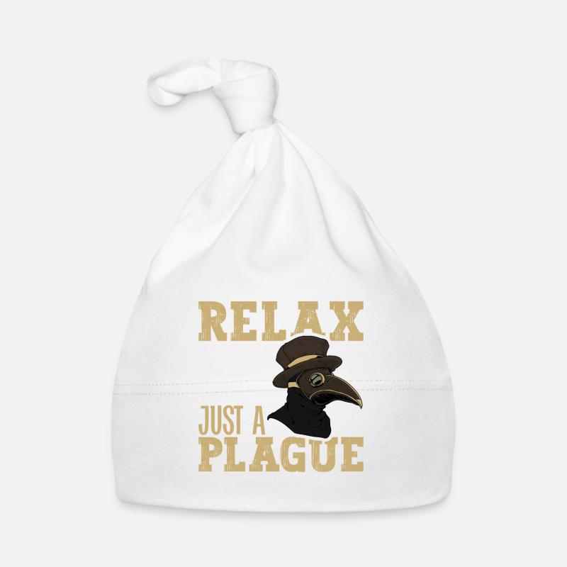 Relax it's just a plague - Pestdoktor Baby Bio-Mütze