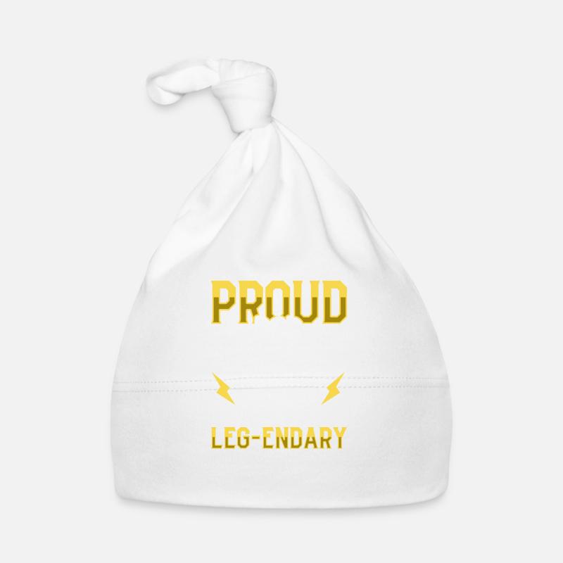 Proud father - prosthetic leg Organic Baby Cap