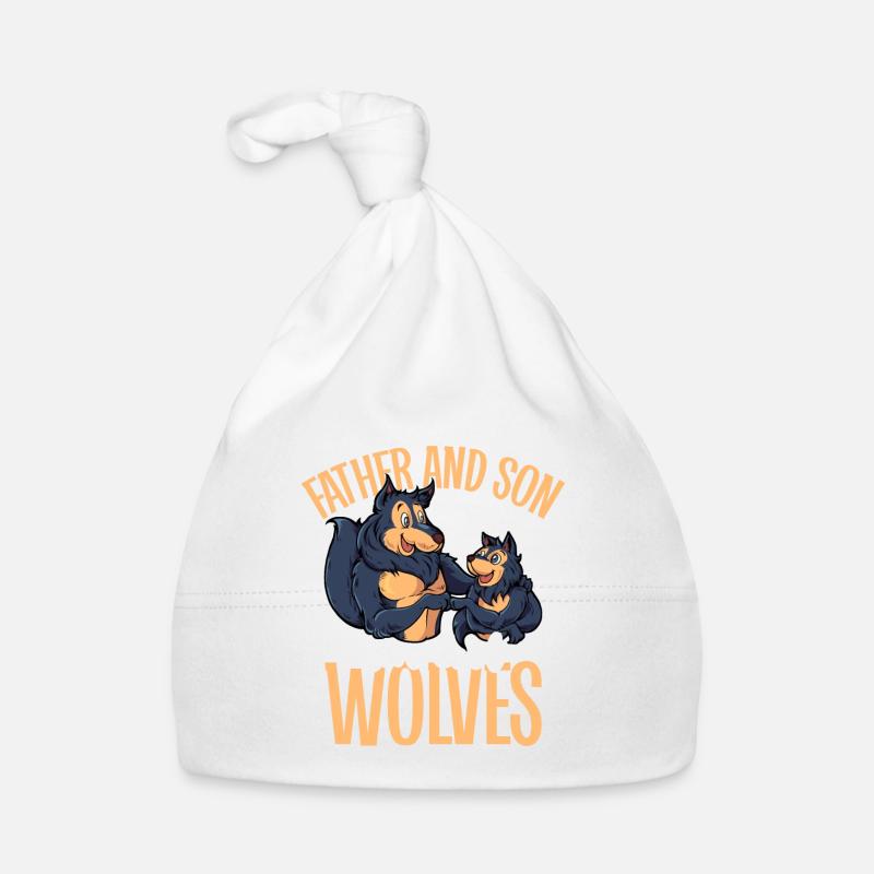 Cool Wolves - Father and Son Organic Baby Cap
