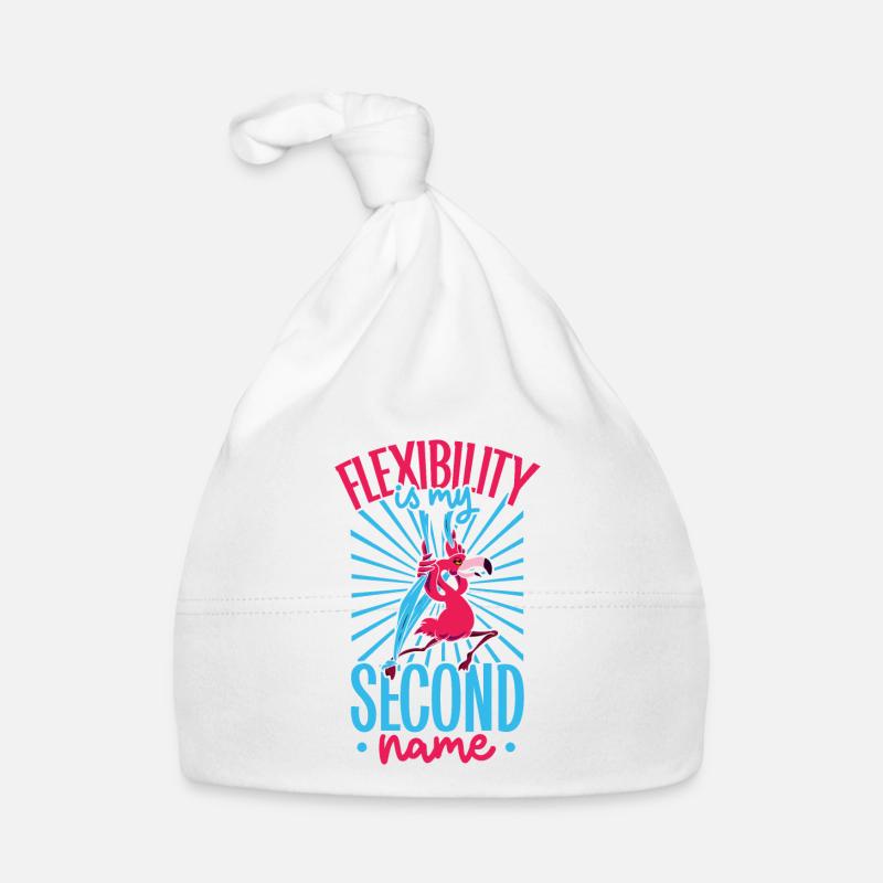 Flamingo at Aerial Silks Organic Baby Cap