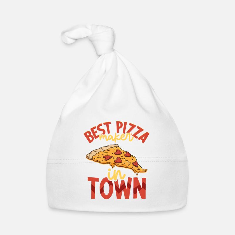 Bester Pizzabäcker der Stast- Pizza Bäcker Baby Bio-Mütze