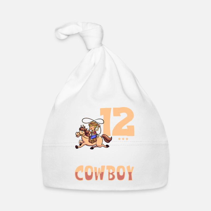 I'm 12 - Boy Cowboy Organic Baby Cap