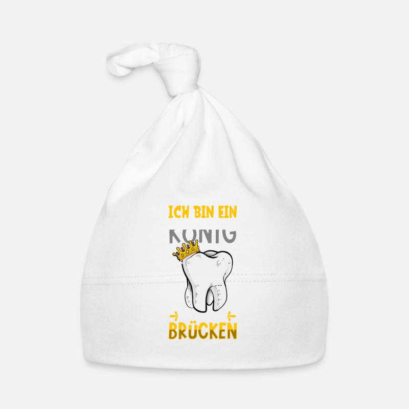 Ich bin ein König - Zahnpflege Baby Bio-Mütze