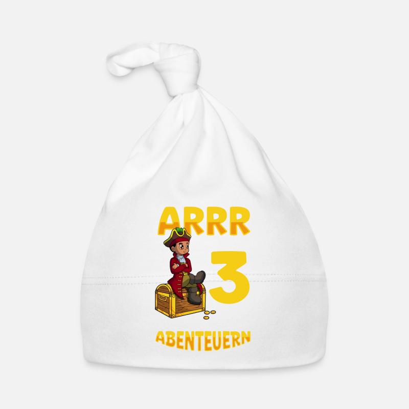 Ich bin 3 - Jungen Pirat Baby Bio-Mütze