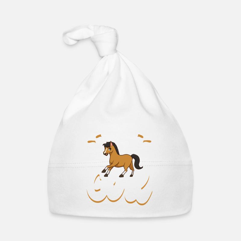 Poney d’équitation allemande Bonnet bio Bébé