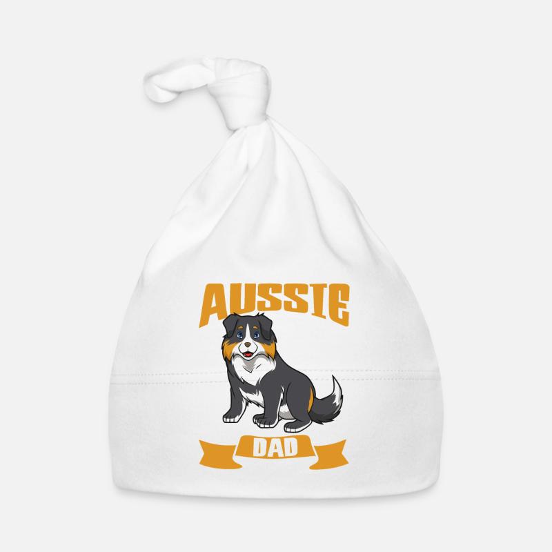 Aussie Dad - Australian Shepherd Organic Baby Cap