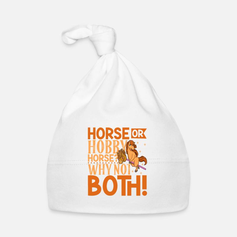 Cheval et passe-temps Horsing - Bonnet bio Bébé - blanc