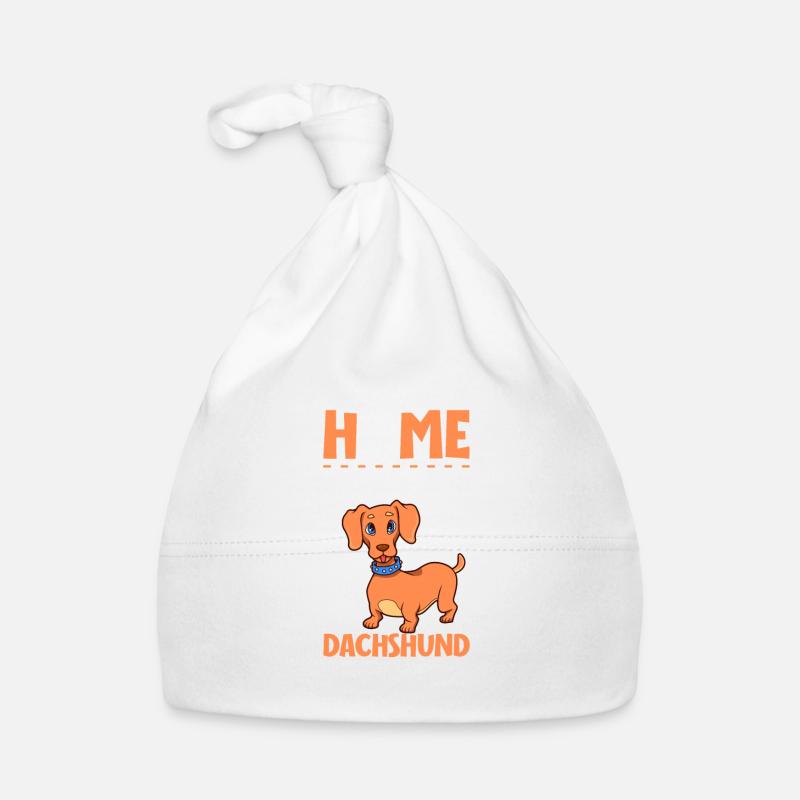 La maison est là où se trouve mon teckel - Dackel Bonnet bio Bébé
