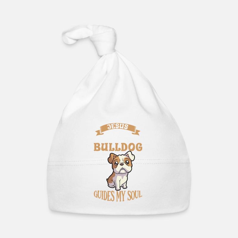 Jésus et mon bouledogue Bonnet bio Bébé