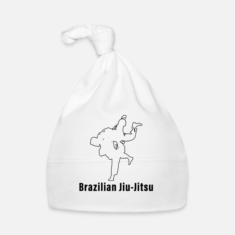 Jiu-Jitsu Brésilien BJJ - Bonnet bio Bébé - blanc