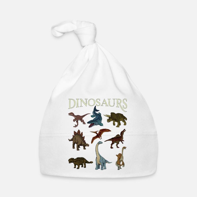 Miscellaneous Dinosaurs Organic Baby Cap