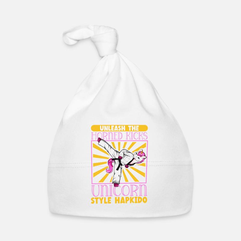 Unicorn does Hapkido Organic Baby Cap