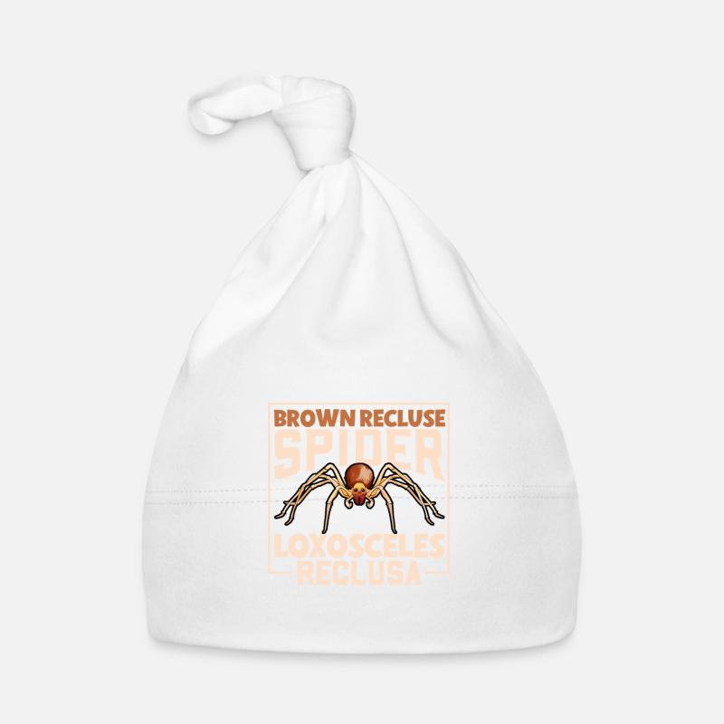Braune Einsiedlerspinne Baby Bio-Mütze